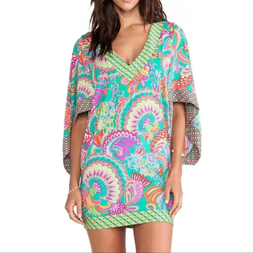 Trina Turk Batwing Tunic / Mini Dress Small